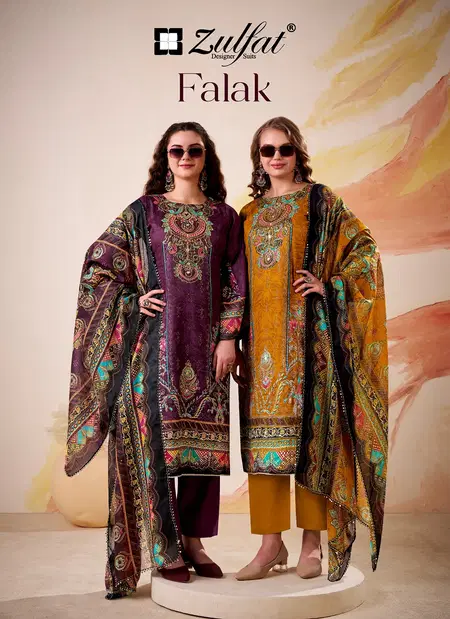 Falak By Zulfat Pure Jam Cotton Dress Material Wholesale Suppliers In Mumbai